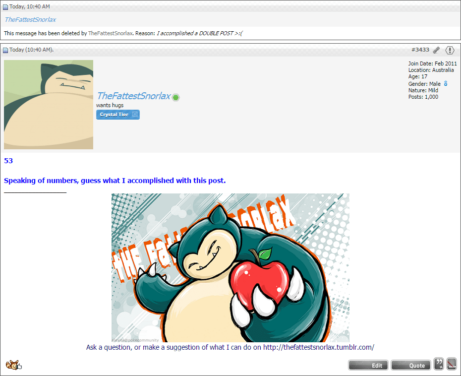 1,000th post, LOL