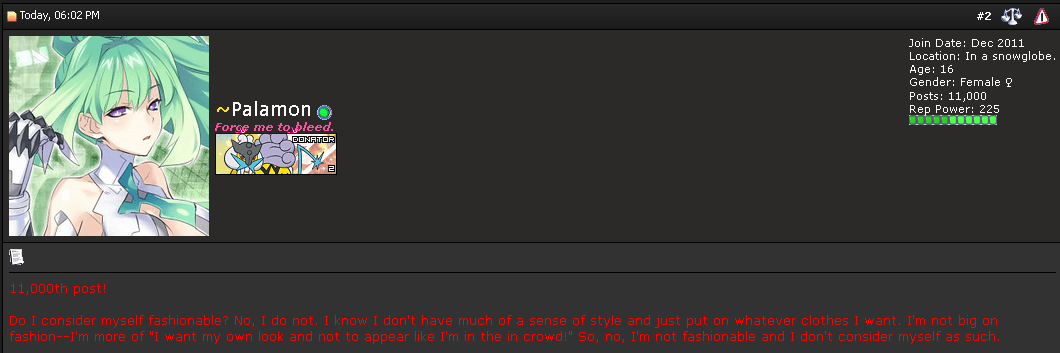 11k.

I'm using up my album space on EGC, so, yeah. 11k post on EGC in a thread about fashionably.