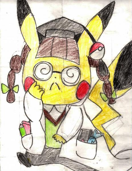 18   Pikachu PHD Pencil Drawn