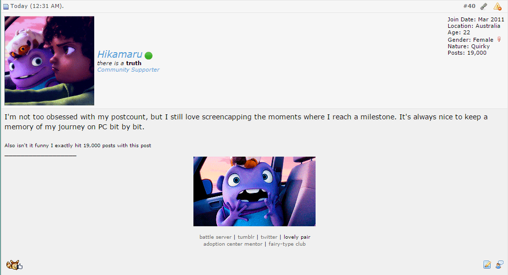 19,000 posts!