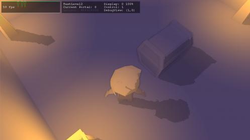 2 ShadowMapping : The lighting buffer, showing the shadows