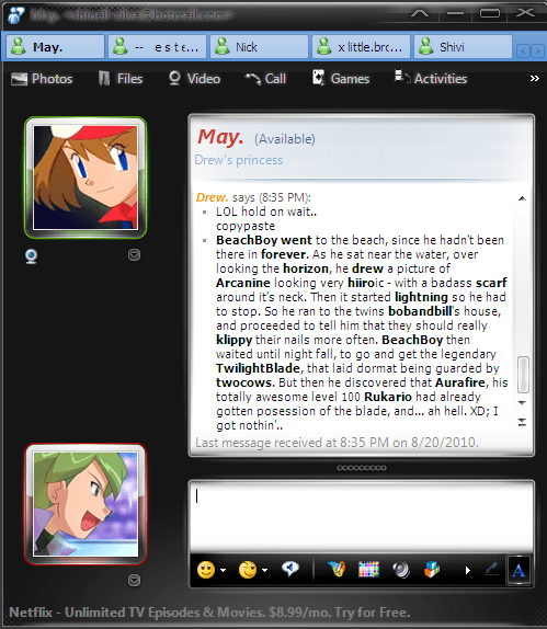 2010 - Kaori and I write a story about the staff.