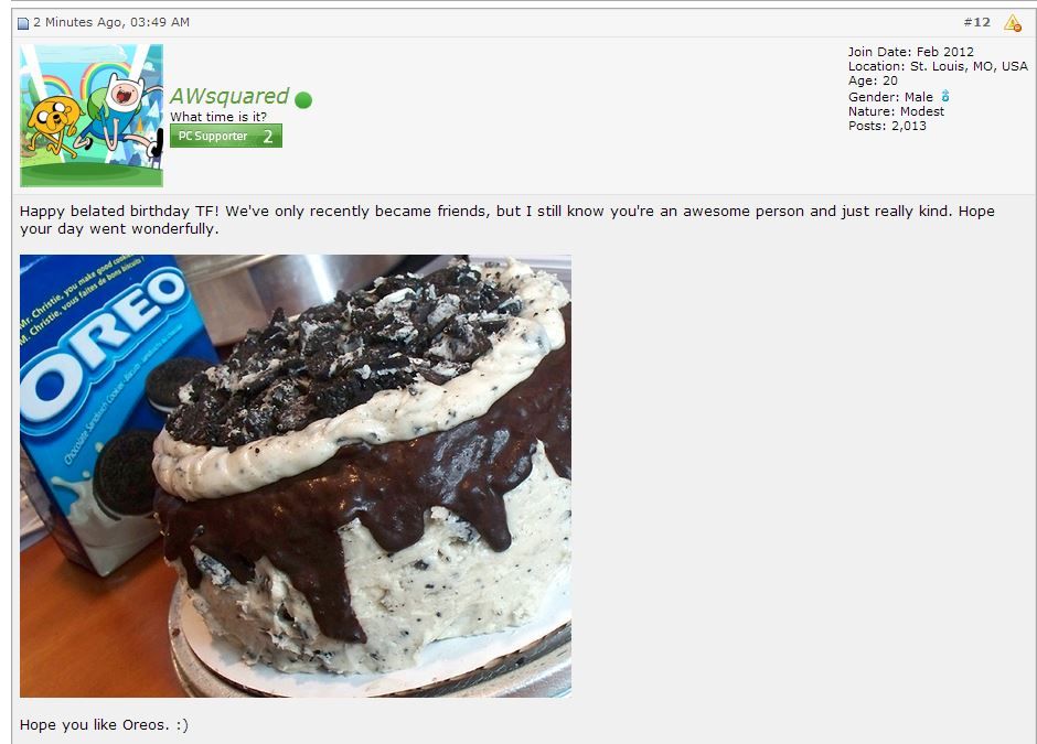 2013 posts. Lol my post count now matches the current year,