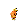 255. Torchic. Blaze. My first ever seen and caught Pokemon. Picture is from Serebii.