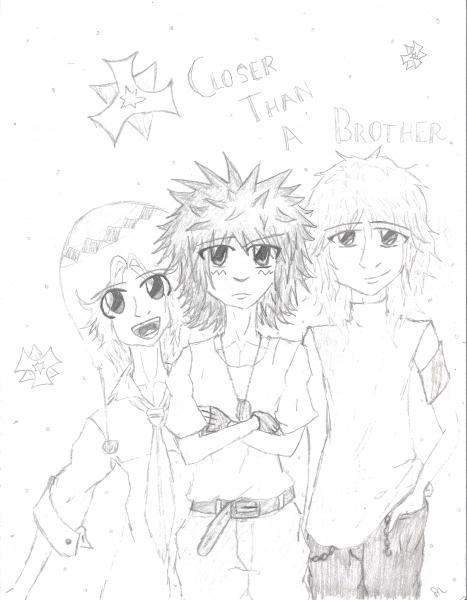 :3 I love these guys. My OC's Bay, Ret, and Trell. Bay is the most immature and he loves hats, Ret likes violence and is addicted to strawberry pocky,