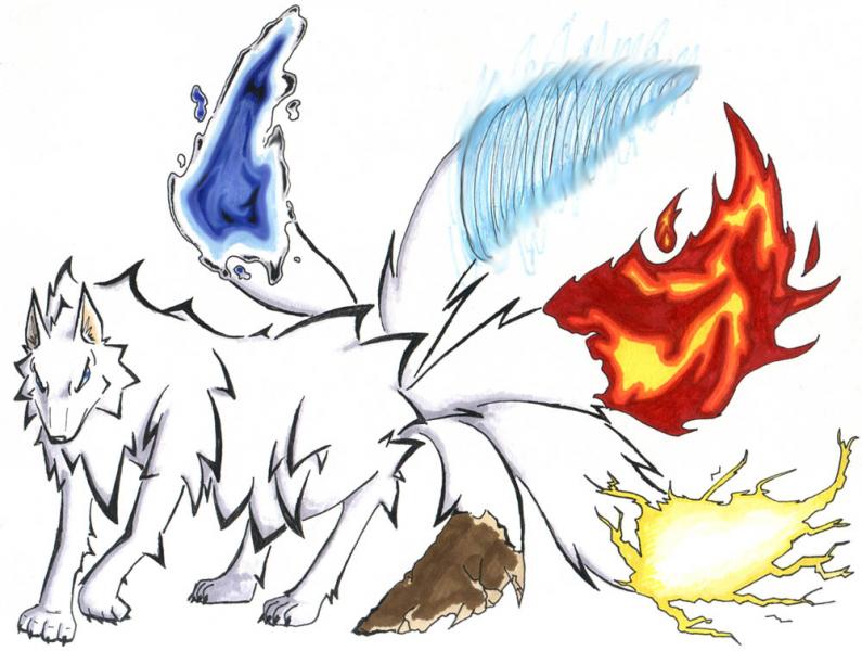 5 tailed wolf