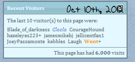 6000 views, I keep catching them right on time and having to screenshot ;~;