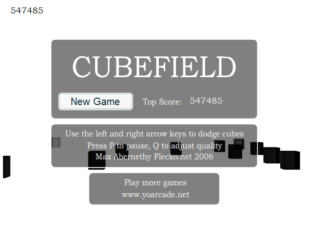 [PokeCommunity.com] Year of Gaming - Week #4: Cubefield - Dodge, Duck, Dip, Dive, Dodge!
