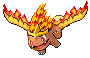 A bulbasaur retyped to the fire type.