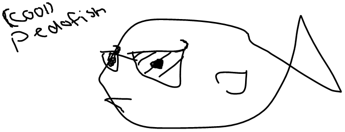 A cool pedofish! Made by Hagumi.