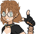 a cute nerdy punk rock dj girl