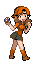 A fushion of A female lass and a youngster.
