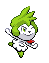 A fusion of Shaymin Sky Form and Mime Jr., I made this as a part of a spriting challenge gamein which I had to fuse two randomly generated Pokemon.