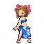 a Hula girl, they own flying, grass and jungle enviorment pokemon