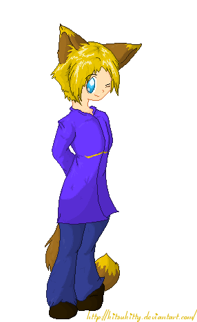 A large sprite of my character, Yasu. He's to be used for a manga on my deviantart... don't steal, please.