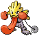 A mixture of Hitmonchan's body, Hypno's hypnotising coin, Electabuzz's legs and Lickitung's tongue. I called it Hitnobuzz or Licknotachan.