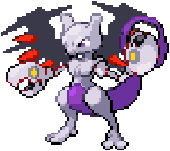 A mixture of Mewtwo's body, Giratina's wings and Scizor's hands. I called it Mewtizor.