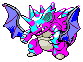 A mixture of Nidoking's body and Golbat's wings. I called Nidobat or Golking.