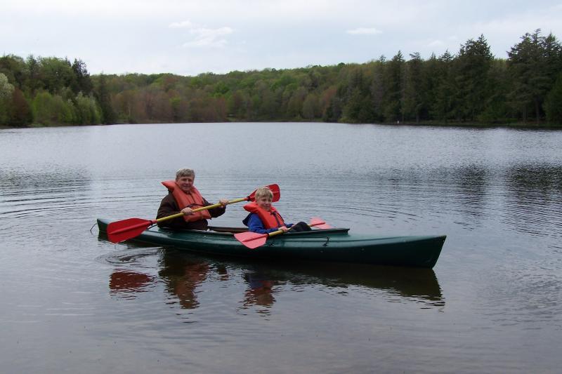 A picture of me in a kayak in the Spring of 2008