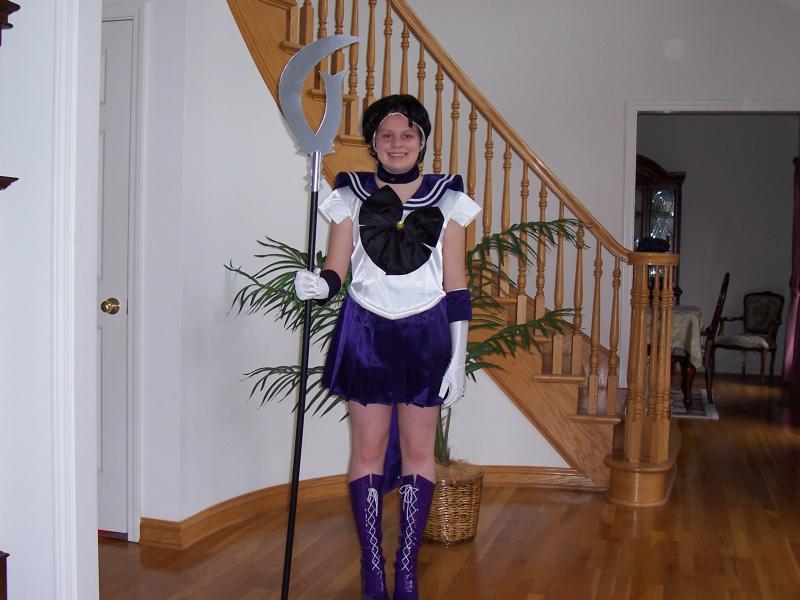 A picture of me standing in my house, before we got to the convention and my wig started falling down.  0.0