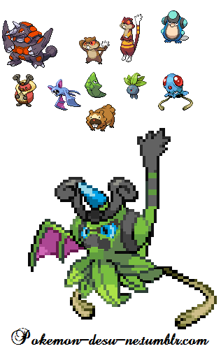 A sprite I made out of my least favorite Pokemon.