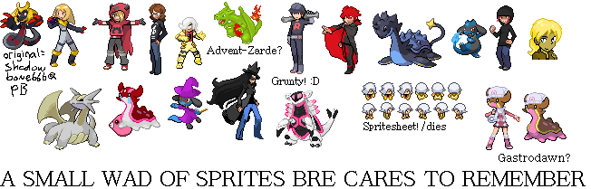 A wad of sprites.