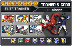 airenz latest trainer card