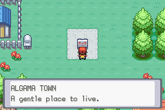 ALGAMA TOWN sign.