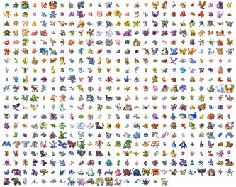 ALL pokemon sprites by Forlork

use to make trainer cards and pokefusions