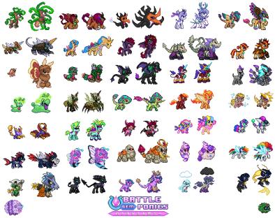 All Regular Pony Sprites