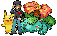 Allen (Me), Sparky(Pikachu) and Venusaur