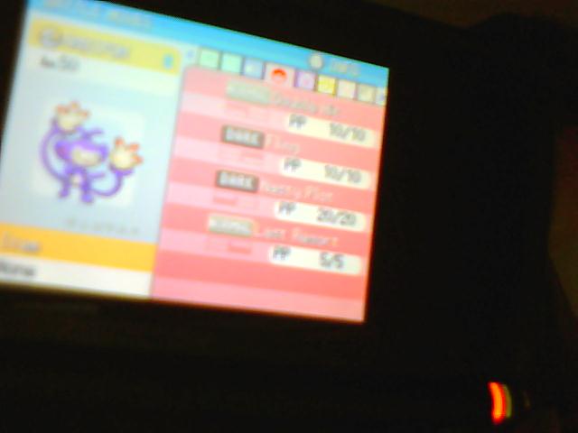 Ambipom:
double hit
fling
nasty plot
last resort