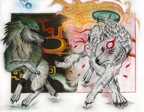 Ammy and Wolf Link by Selena459