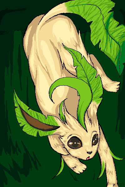 An oekaki of Leafeon, also the image in my signiture.