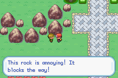 Annoying rocks.
