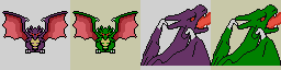 Another New Pokemon, based off of Bahamut, edited Charizard for backsprite(I might redo the back sprite)
