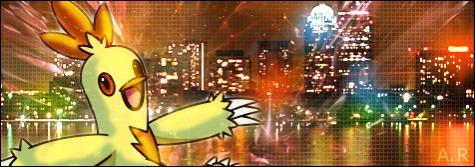 Another one of my Pokemon in City banner. This features Combusken! First banners was grovyle. =]

City -- Boston, MA.
