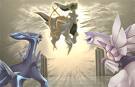 arceus,dialga and palkia