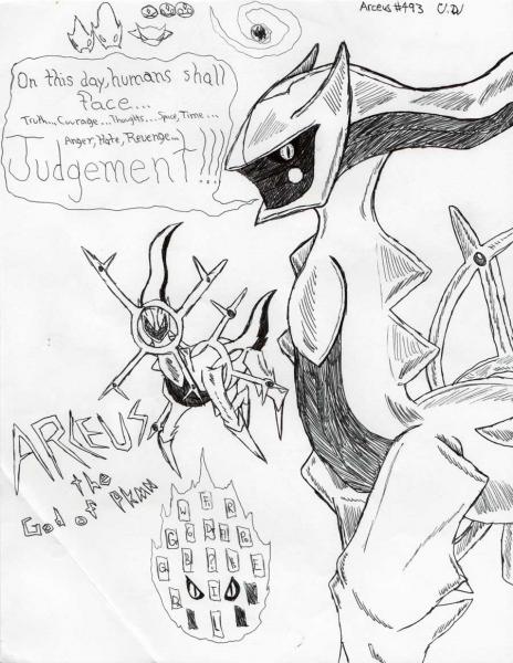 Arceus the god of Pokemon