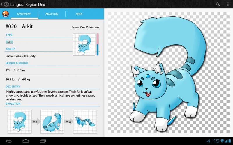Arkit pokedex