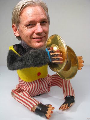 assange wind up toy