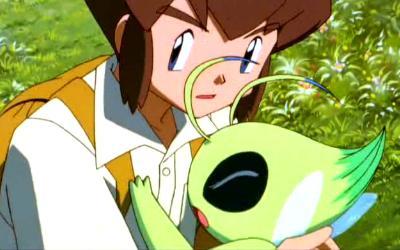 Awww Celebi nearly dies, that seems to always happen in the Pokemon Movies