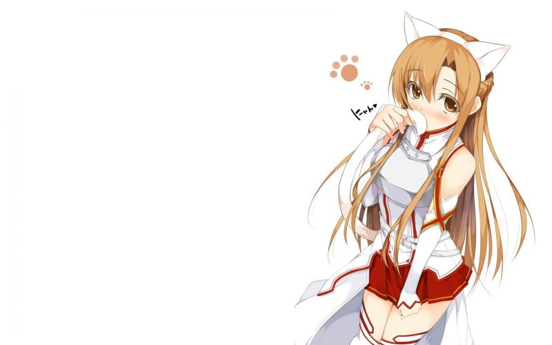 Awww, Neko Asuna is so cuuute :DDDD