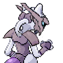 backshot of mewtwo