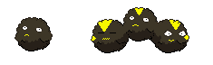 ballodust, the dust ball pokemon, and its evolution, Stormodust, the dust storm pokemon