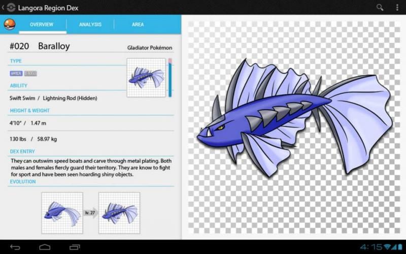 Baralloy pokedex