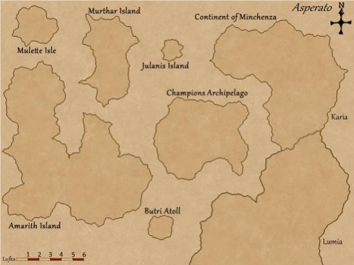 Basic Map - Just the basic landmass and names completed.

V.1.0