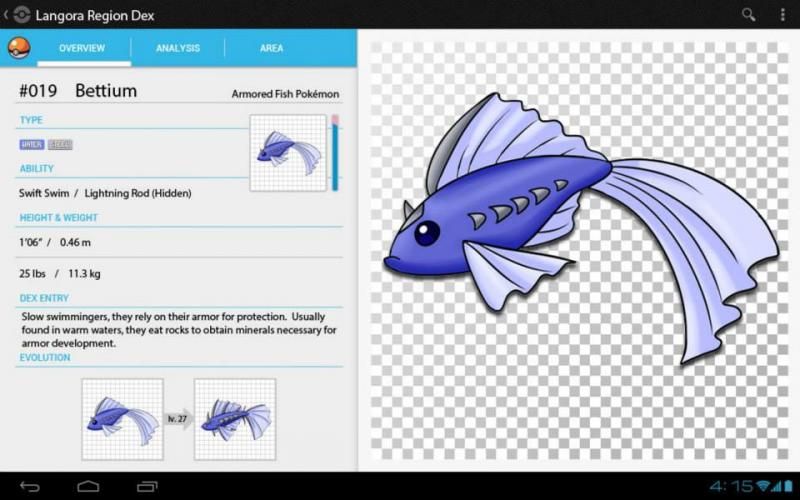Bettium pokedex