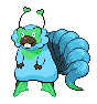 Bibalien.  
Bibarel+Vaporeon+Ninetales+Drifloon fusion.  Don't just go out and rant about it being bad!  I made it in a style for the person that requ