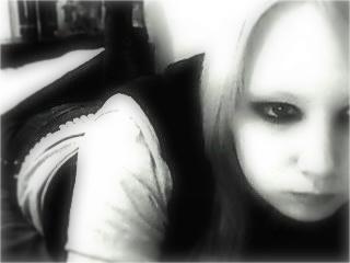 black and white lying down shot2